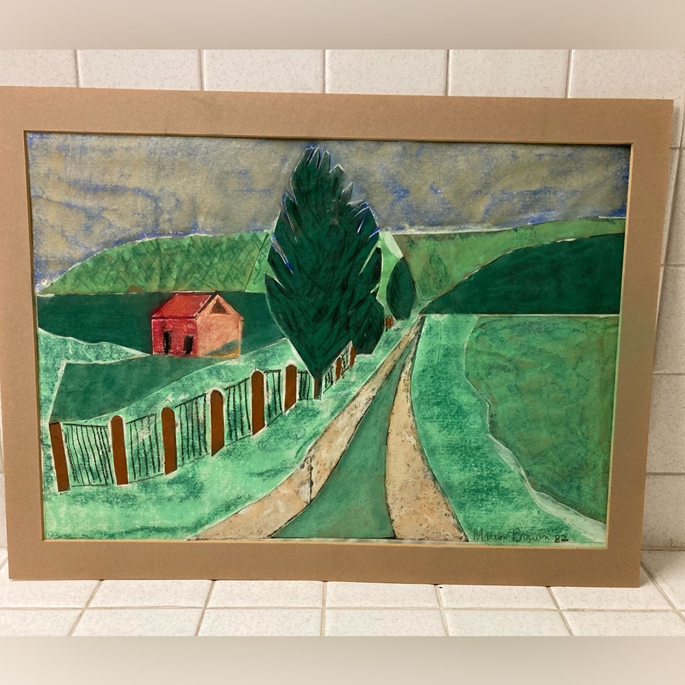 Original signed pastel landscape